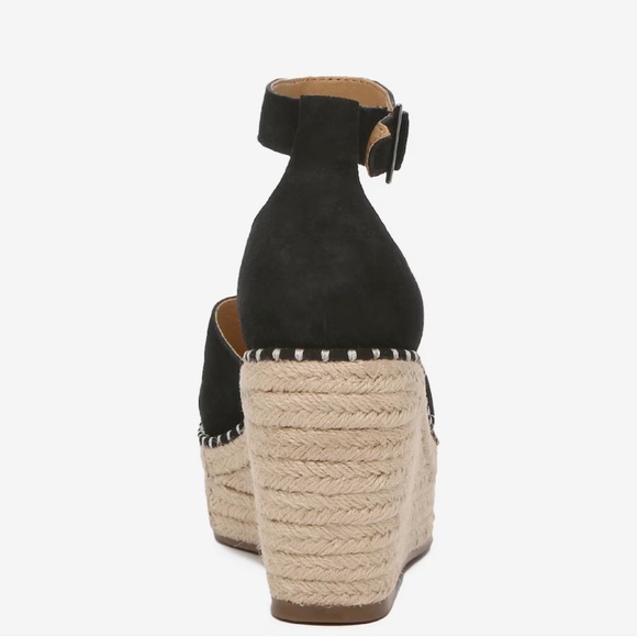 NEW CROWN VINTAGE JAUSSIE ESPADRILLE WEDGE SANDAL SIZE: 7.5 - Picture 5 of 12